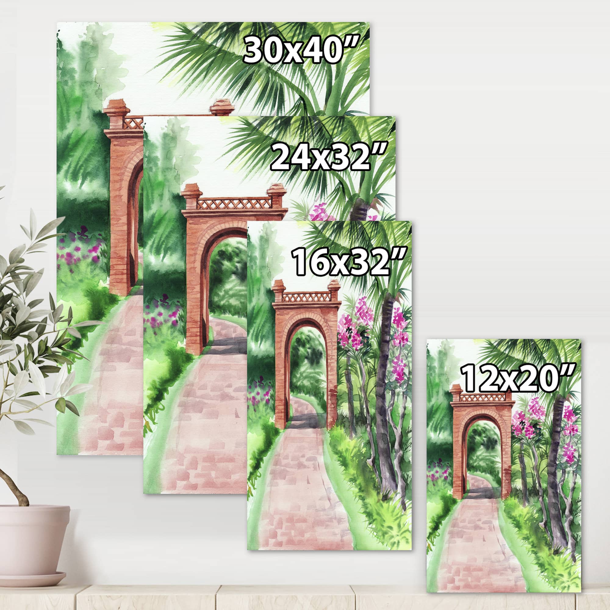 Designart - Traditional Gate In Tropical Oasis